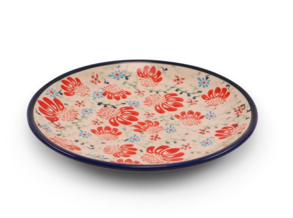 Zaklady Polish Pottery, Flower Parade, Dessert Plate