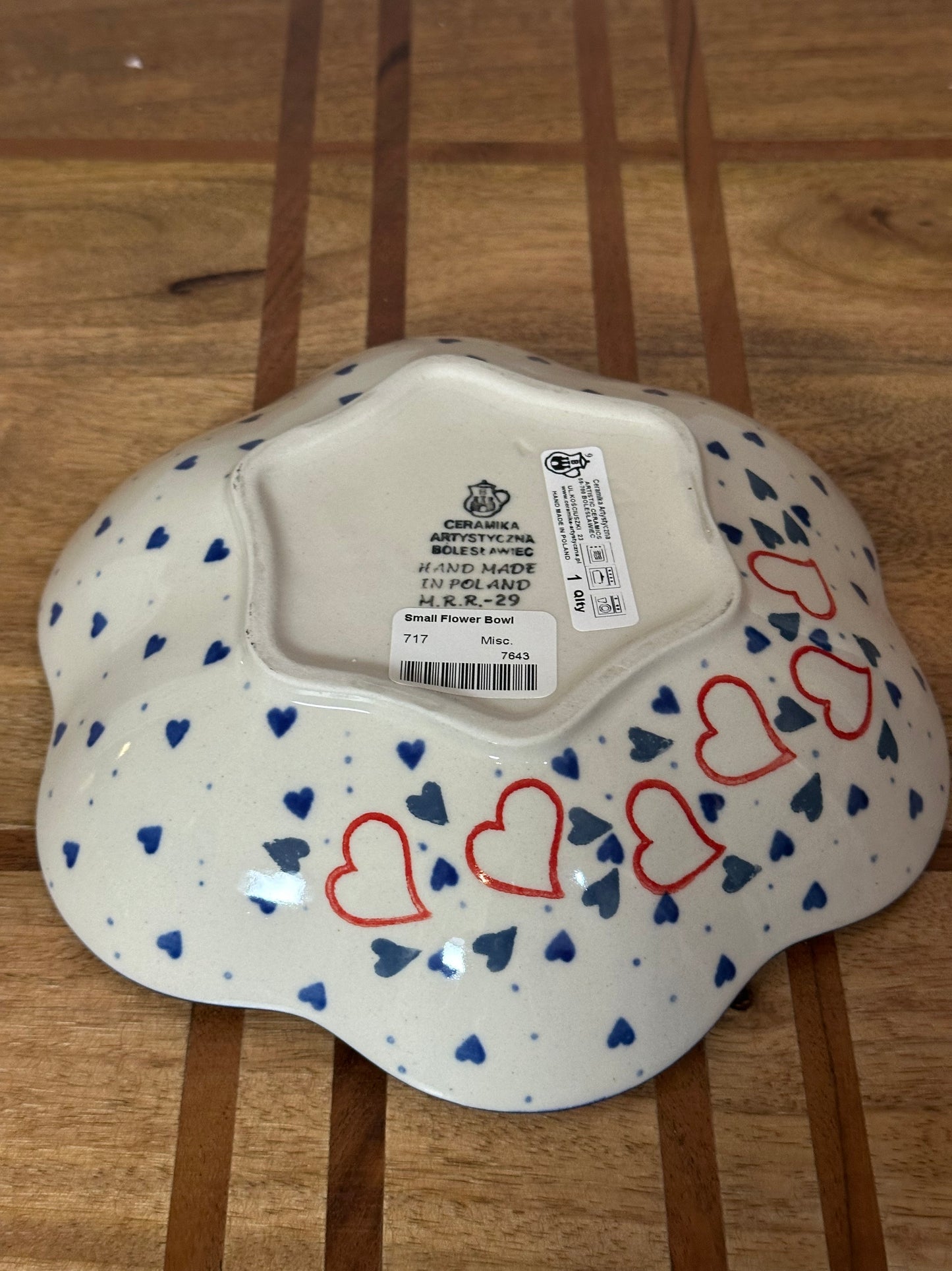 Ceramika Artystyczna, Heart To Heart, Flower Bowl