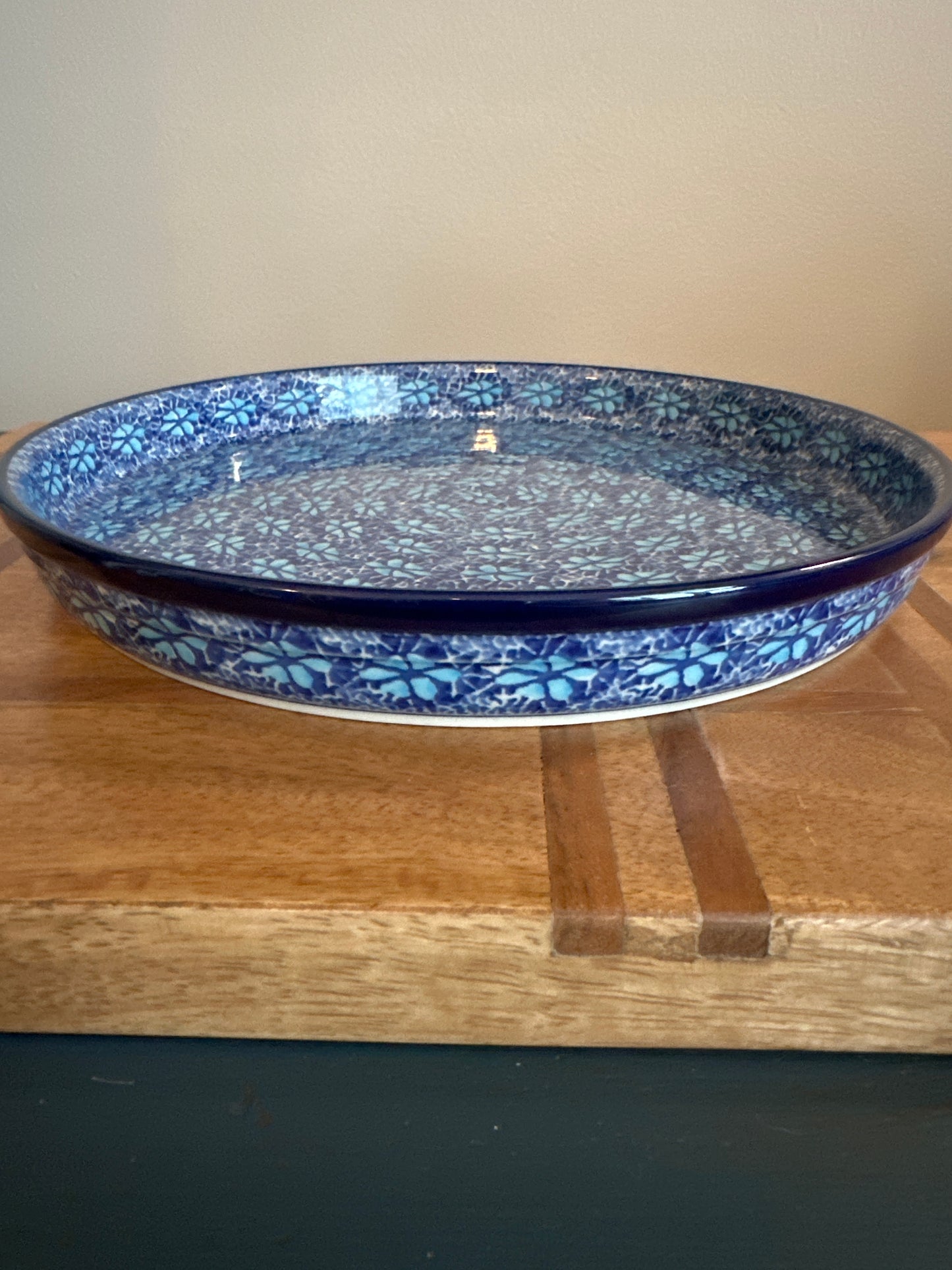 Ceramika Artystyczna Simple Blue Cookie Plate