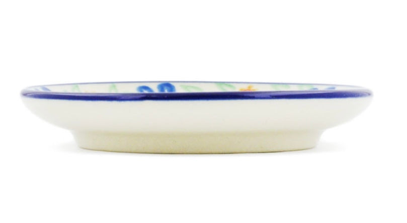 Ceramika Artystyczna Polish Pottery,Honey Bee Mini Plate/Coaster