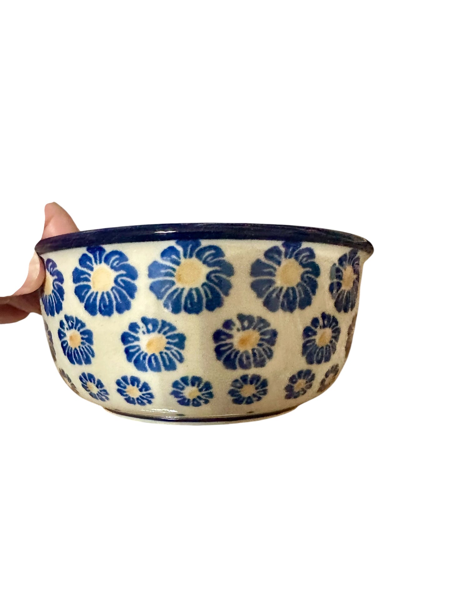 Ceramika Artystyczna, Blue Zinnia, Bowl 5"