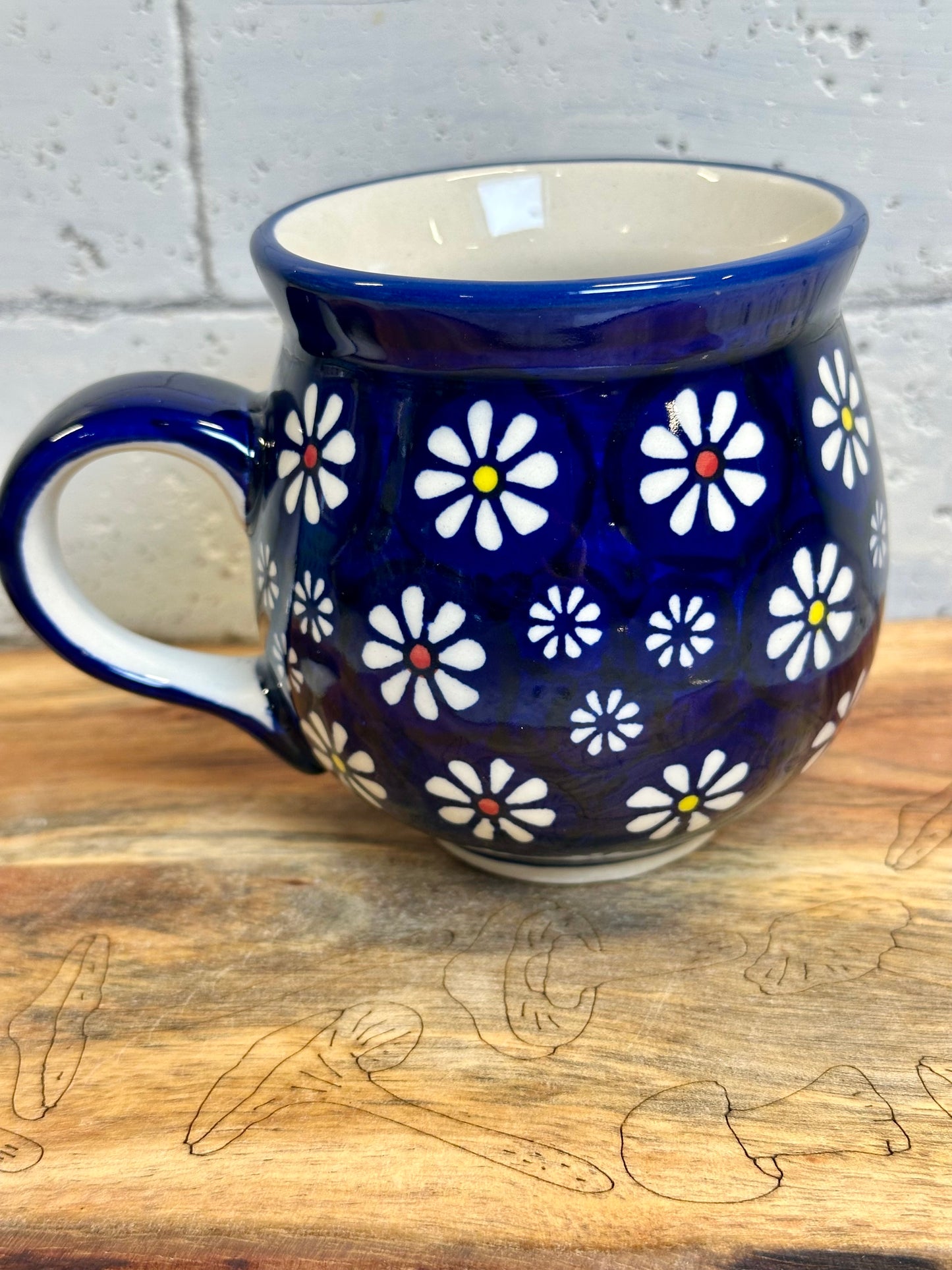 Manufaktura, Midnight Daisies, Large Bubble Mug