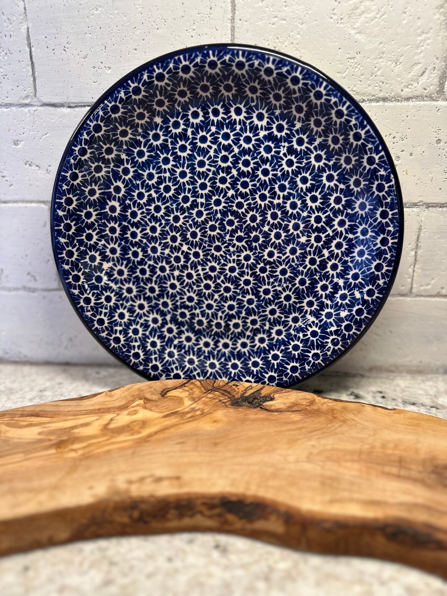 Millena Polish Pottery, Cobalt Delight, Dinner Plate