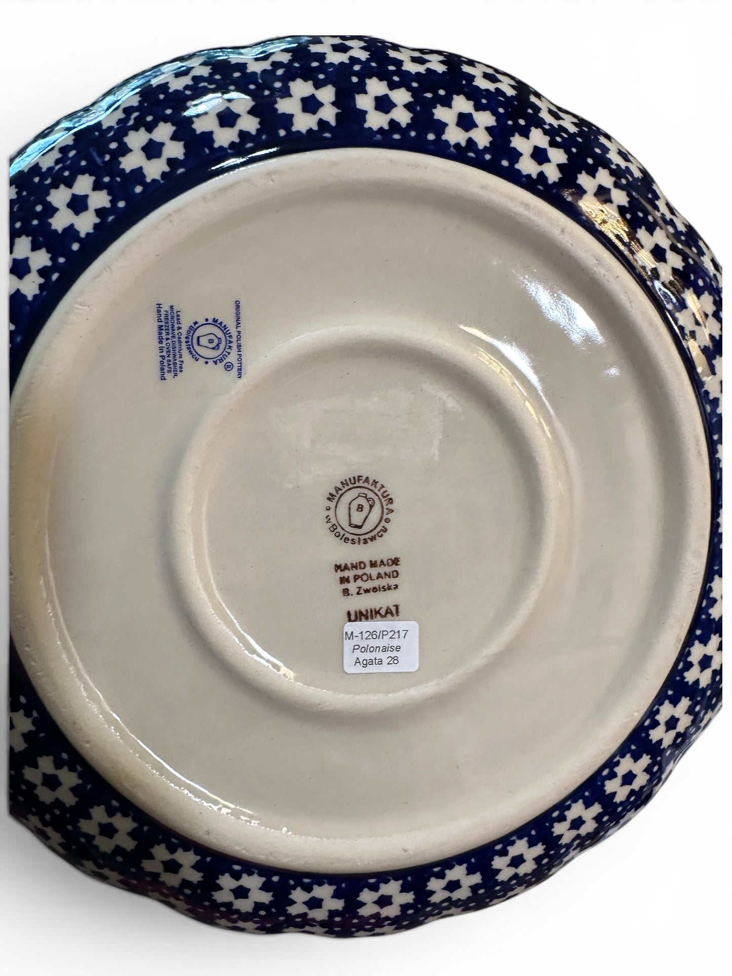 Manufaktura, Polonaise, Scalloped Large Bowl