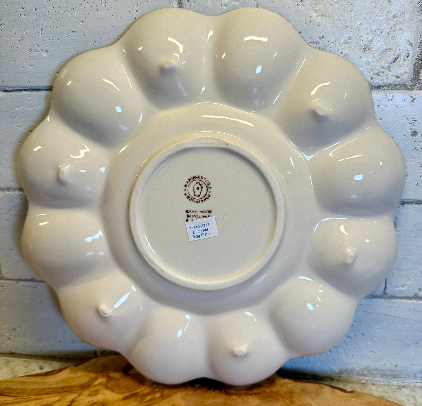Manufaktura, Butternut, Egg Plate