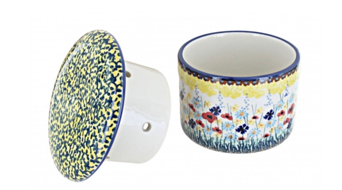 Manufaktura Prairie Garden French Butter Dish