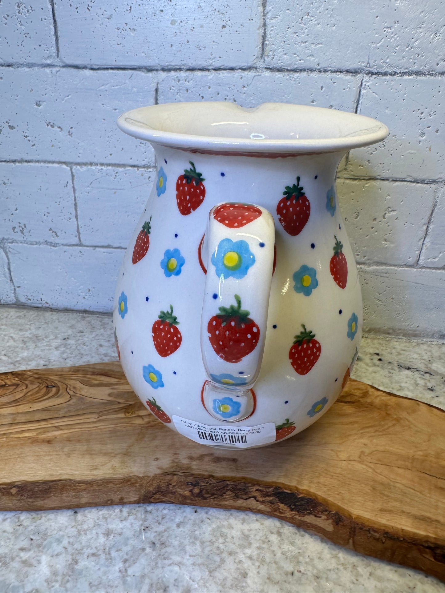 Ceramika Amfora, Berry Patch, 60 oz, Pitcher