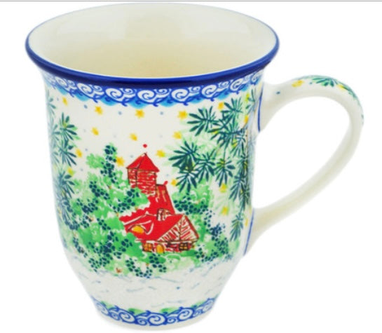 Ceramika Artystyczna, Unikat 4969, Cozy Bullfinch, Bistro Mug