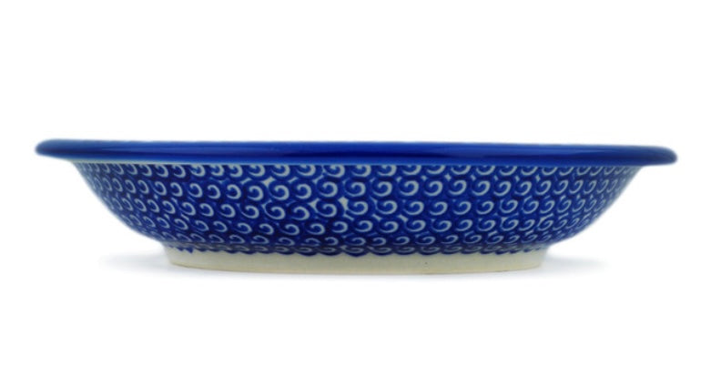Ceramika Bona Polish Pottery, Red Daisy, Pasta Bowl