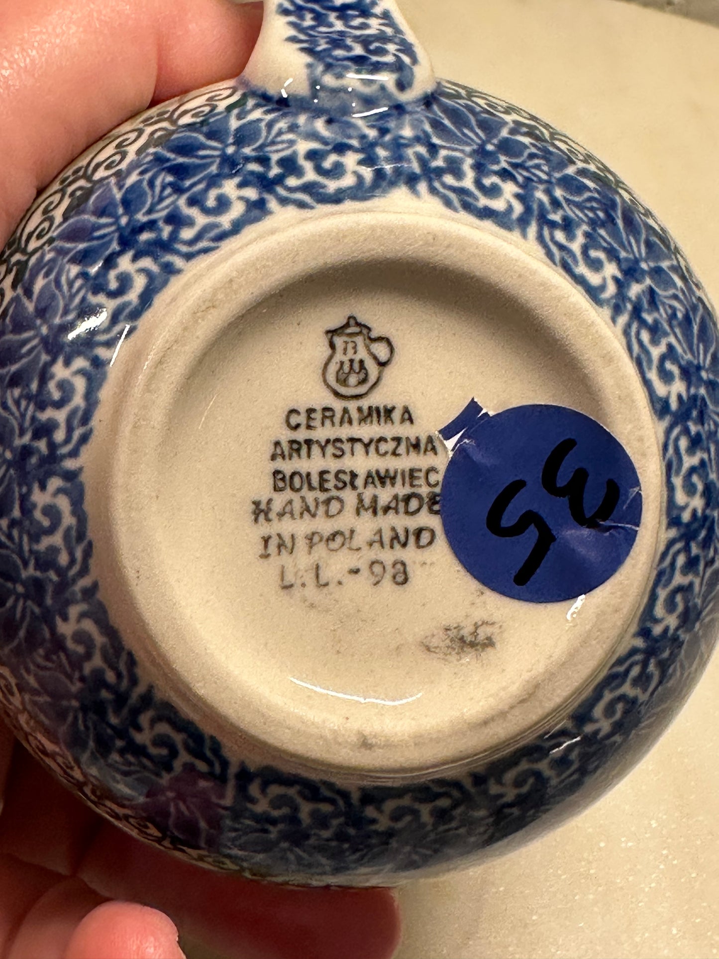 Ceramika Artystyczna Polish Pottery, Spring Tulips, Bubble Mug