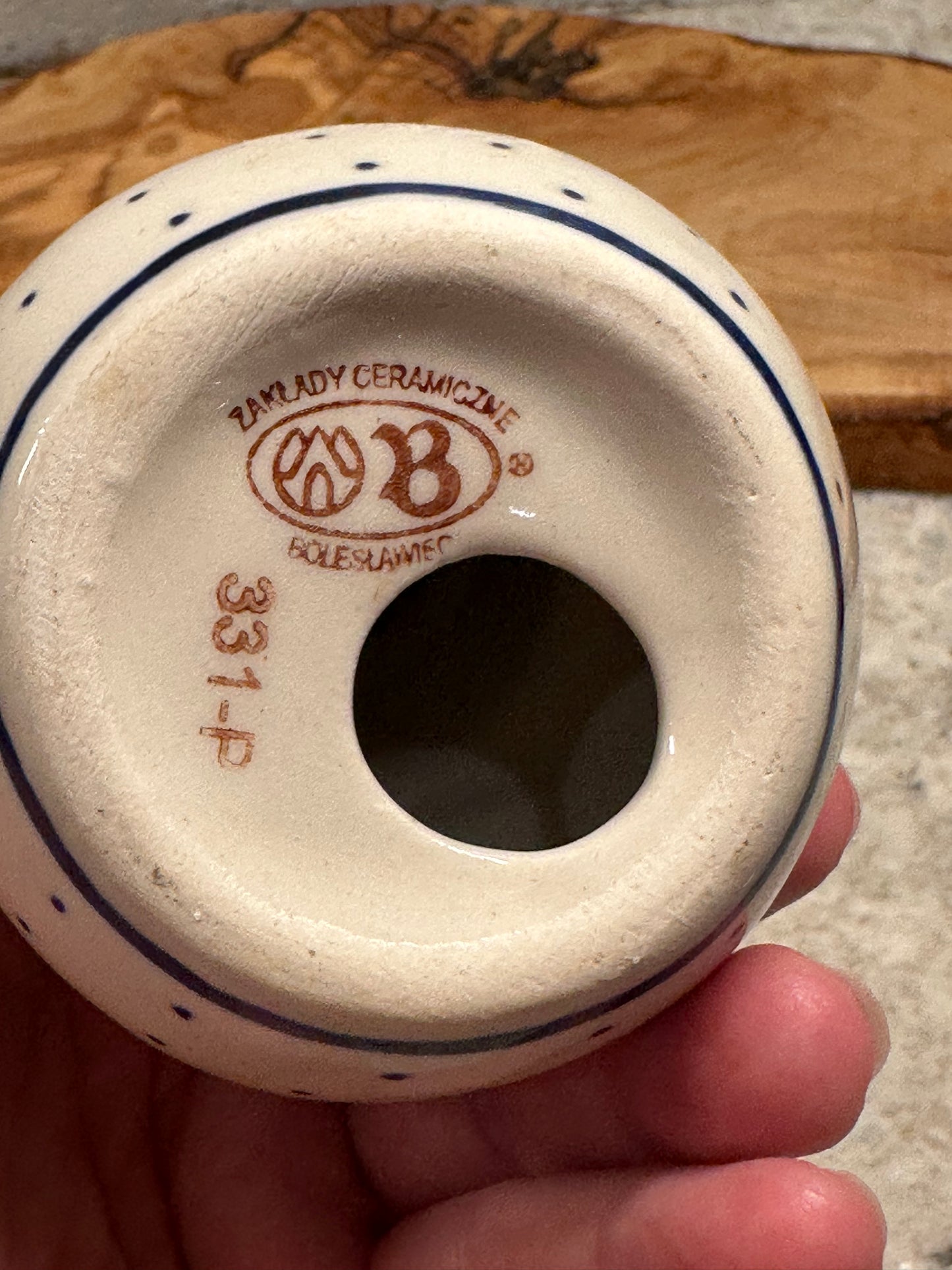 Zaklady Polish Pottery, Flowering Peacock, Snowman Candle Holder Figurine