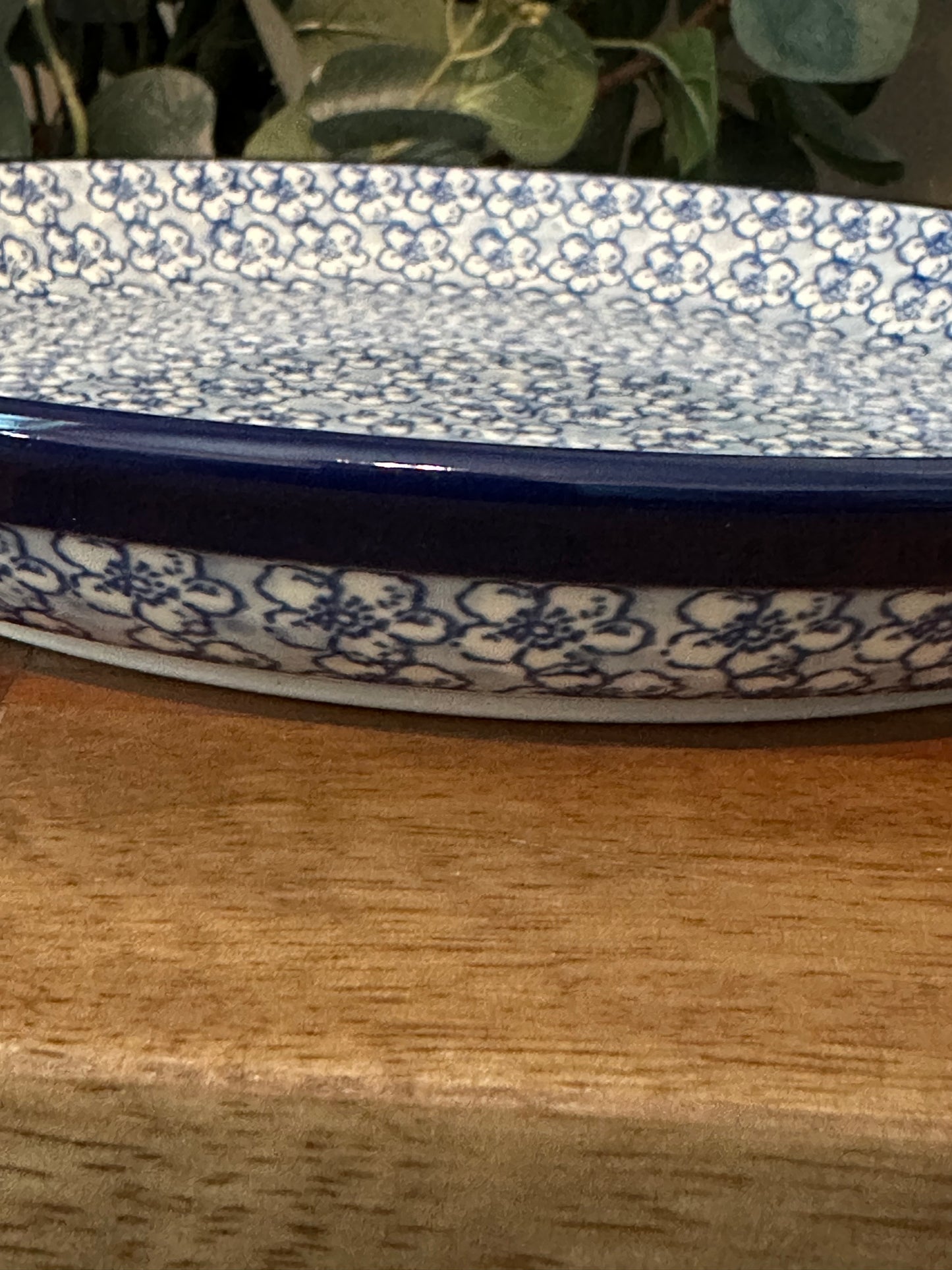 Ceramika Artystyczna Polish Pottery, Magical Blue, 9" Dinner Plate