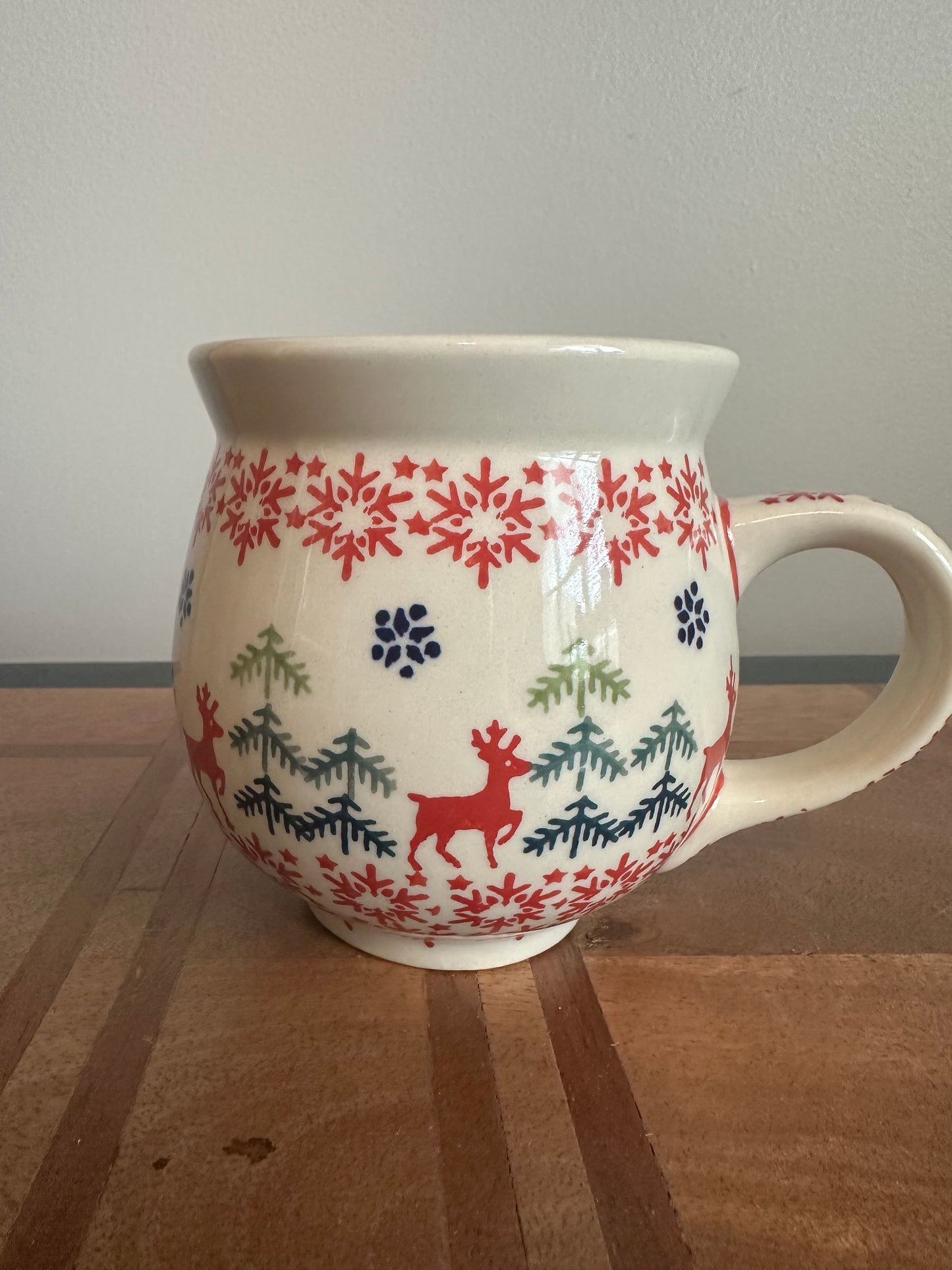 Preowned- Manufaktura Polish Pottery 16 oz Bubble Mug