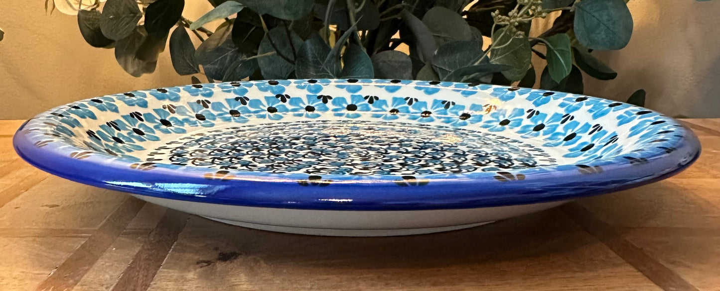 Ceramika Bona Polish Pottery, Pansy Plenty, Dinner Plate