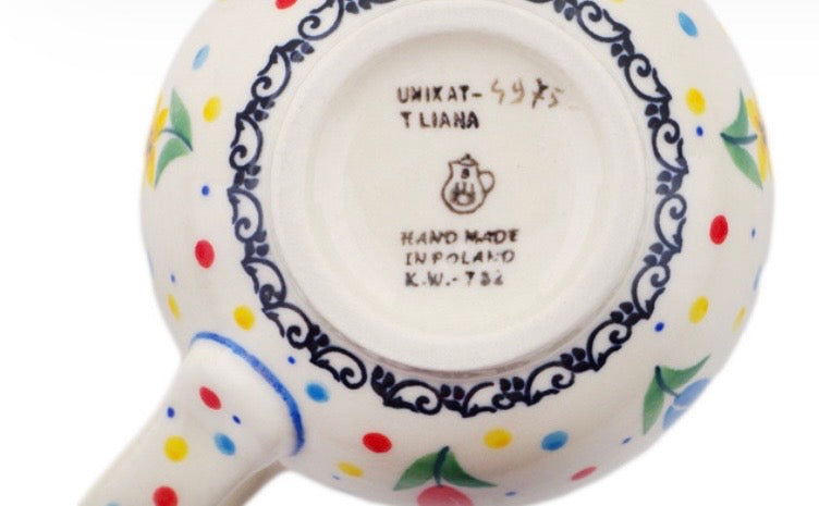 Ceramika Artystyczna, Unikat U4975 Full Bloom, Medium Bubble Mug