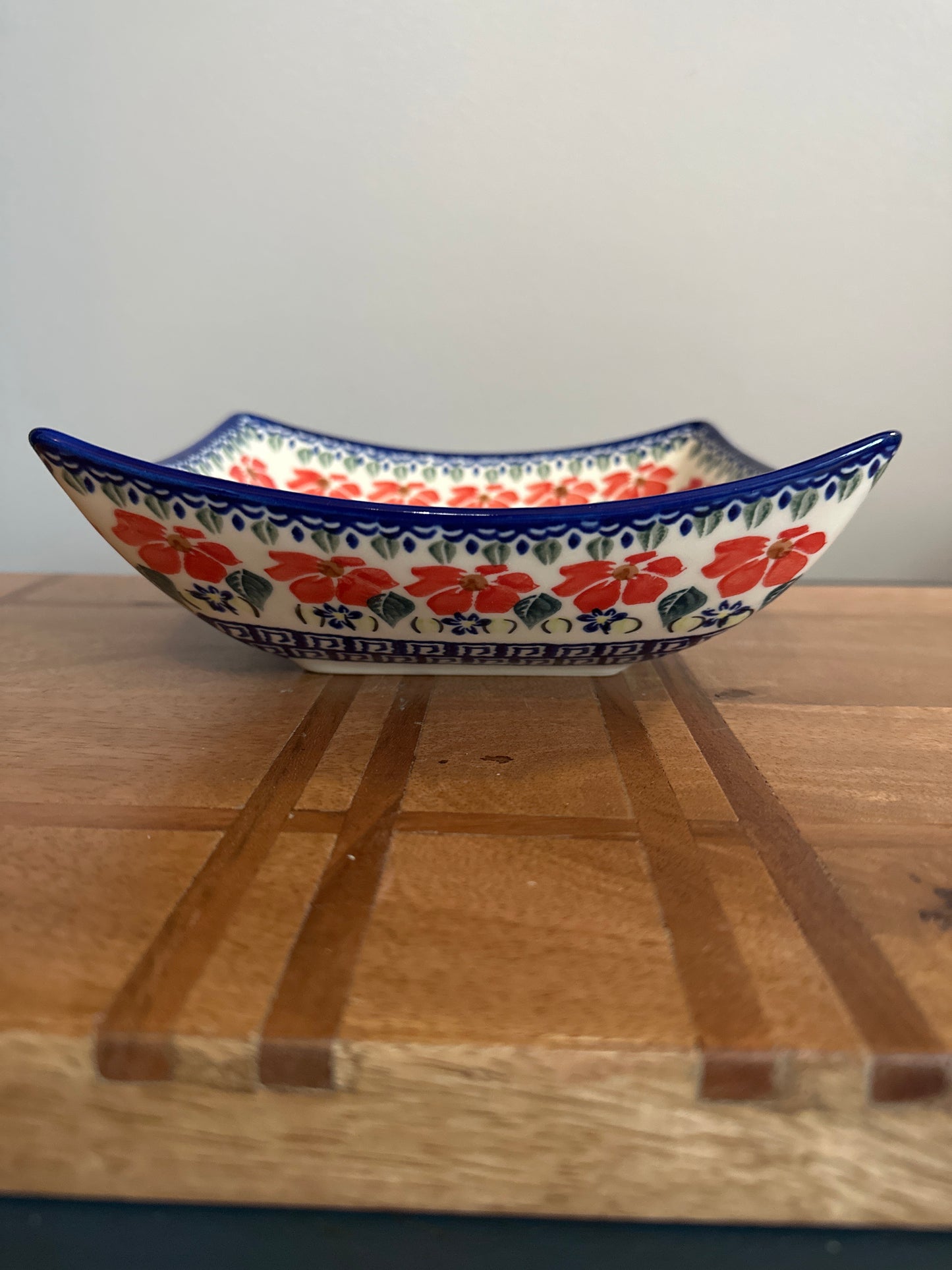 Ceramika Bona Polish , Signature Unikat, Grecian Fields, Square Serving Bowl