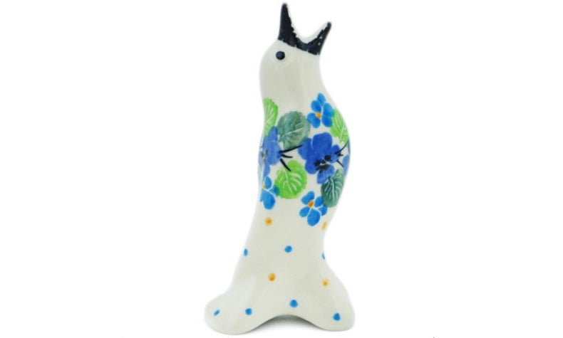 Ceramika Artystyczna Polish Pottery, Waterfall Blooms, Pie Bird