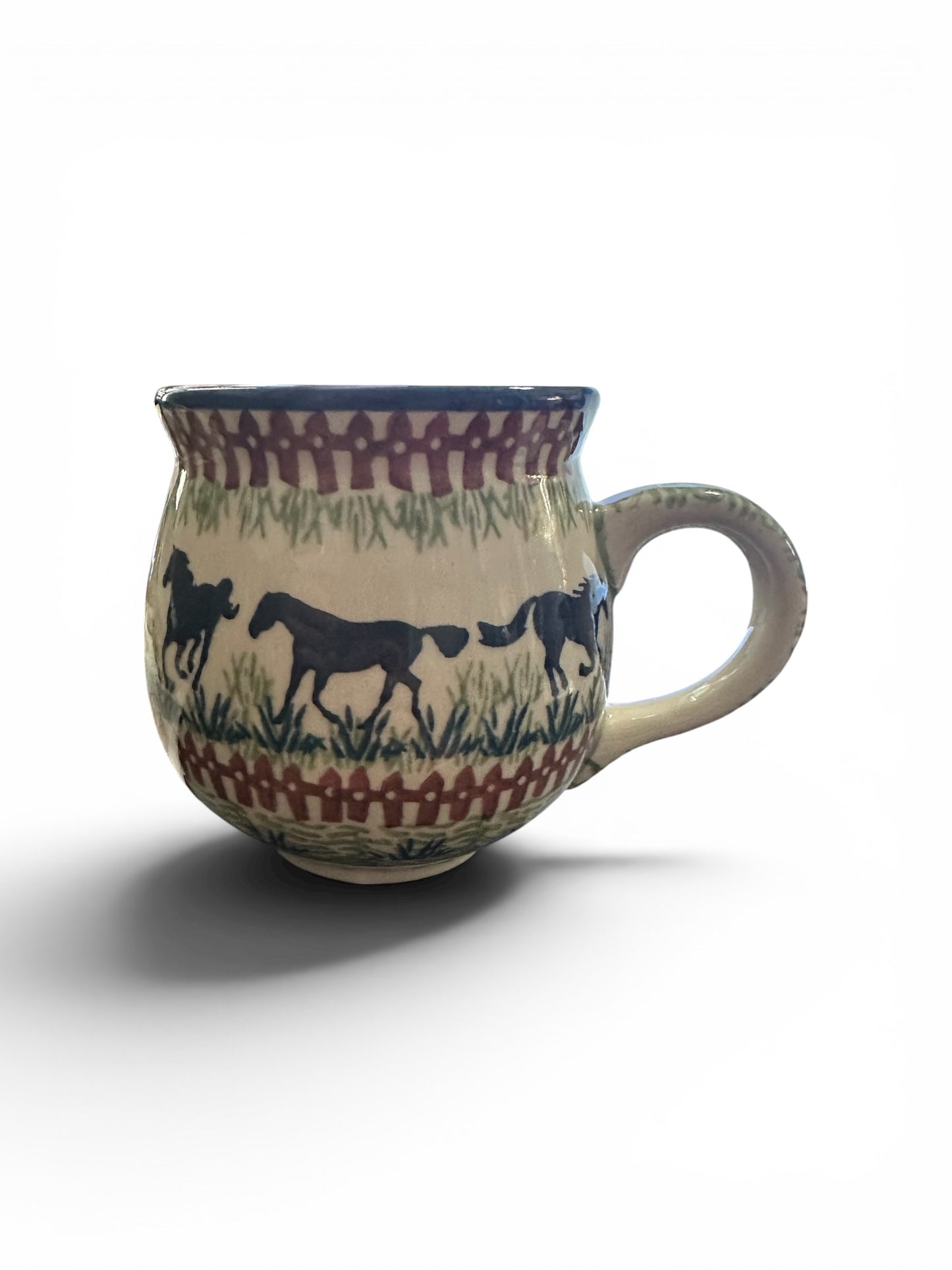 Manufaktura, Horsin' Around, Medium Bubble Mug