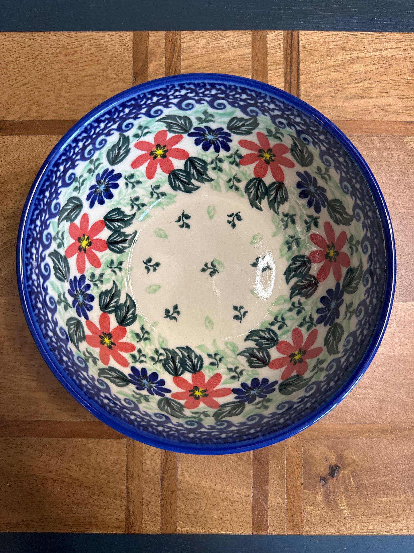 Daila Polish Pottery, Signature Unikat, Poppies Obsession, 6" Bowl