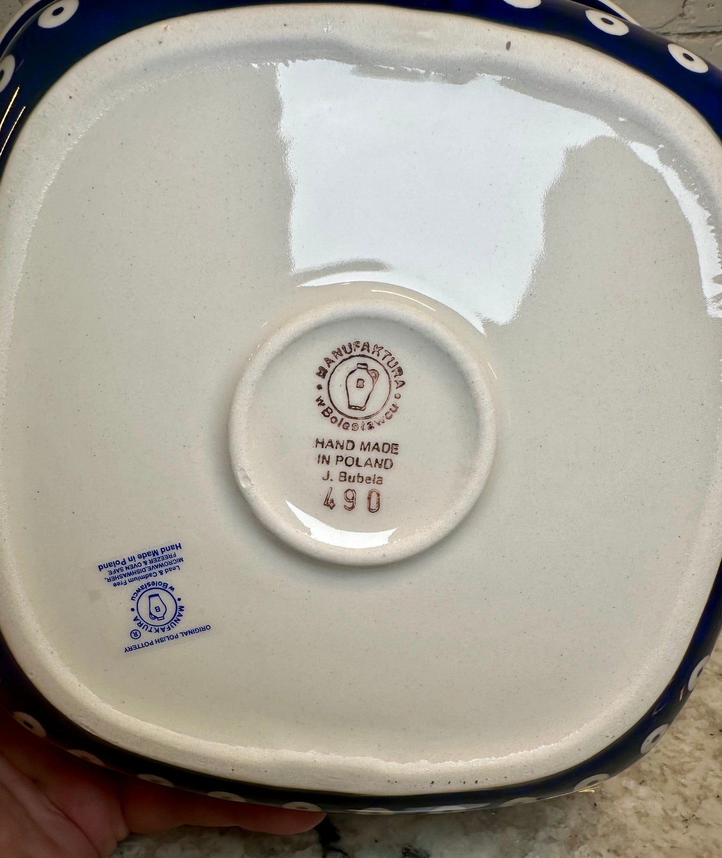 Manufaktura, Blue Violet, Medium Serving Dish 9"