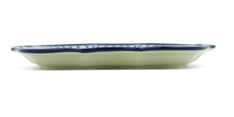Ceramika Artystyczna Polish Pottery, Unikat Happy Daisy, 8 Point Plate