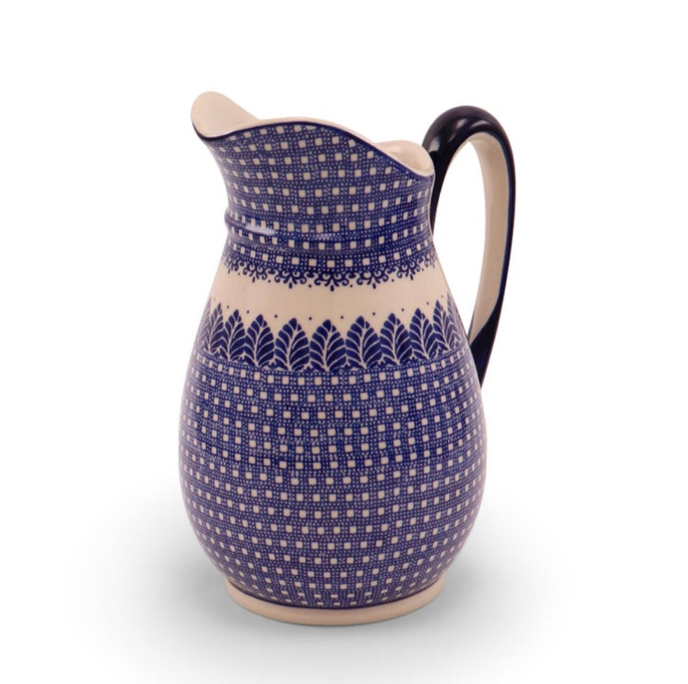 Millena Polish Pottery, Pattern: B176, 1.5 Liter Pitcher