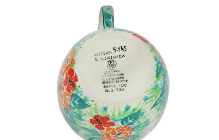 Ceramika Artystyczna Polish Pottery, Unikat U5145, Harmonious, Loop Mug/Bowl