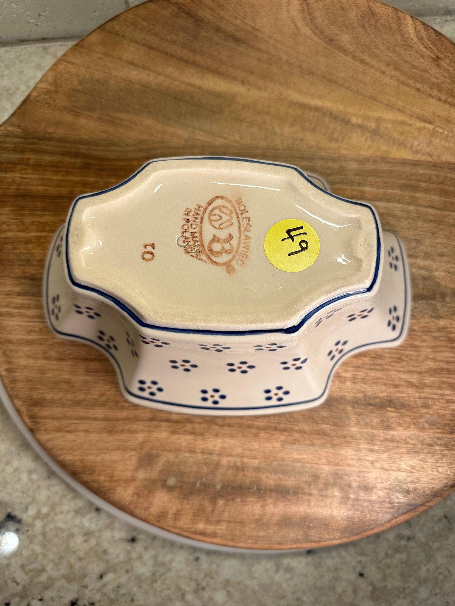 Zaklady Polish Pottery, Traditional Serving Bowl/Baker/Server Preowned