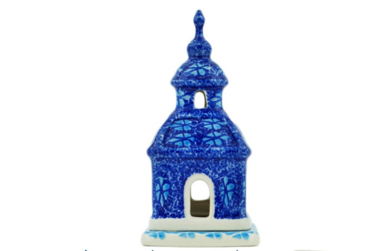 Ceramika Artystyczna Polish Pottery, Deep Into The Blue Sea, Chapel Luminary