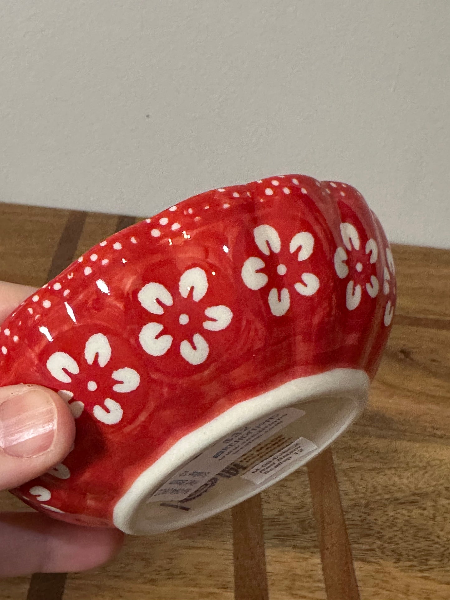 Manufaktura, Red Blossom, Scallop Bowl