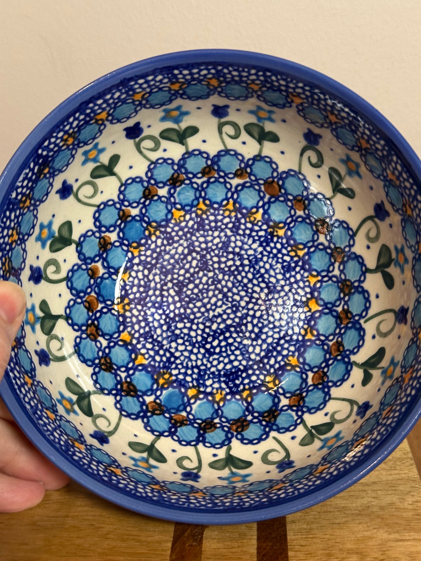 Ceramika Bona, Savannah/Blue Tulip Small Mixing Bowl