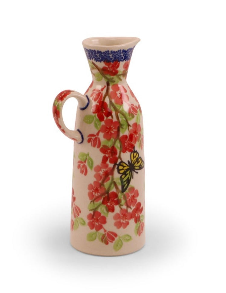 Ceramika Amfora Polish Pottery, Signature Unikat, Winged Spring, Jug with Spout