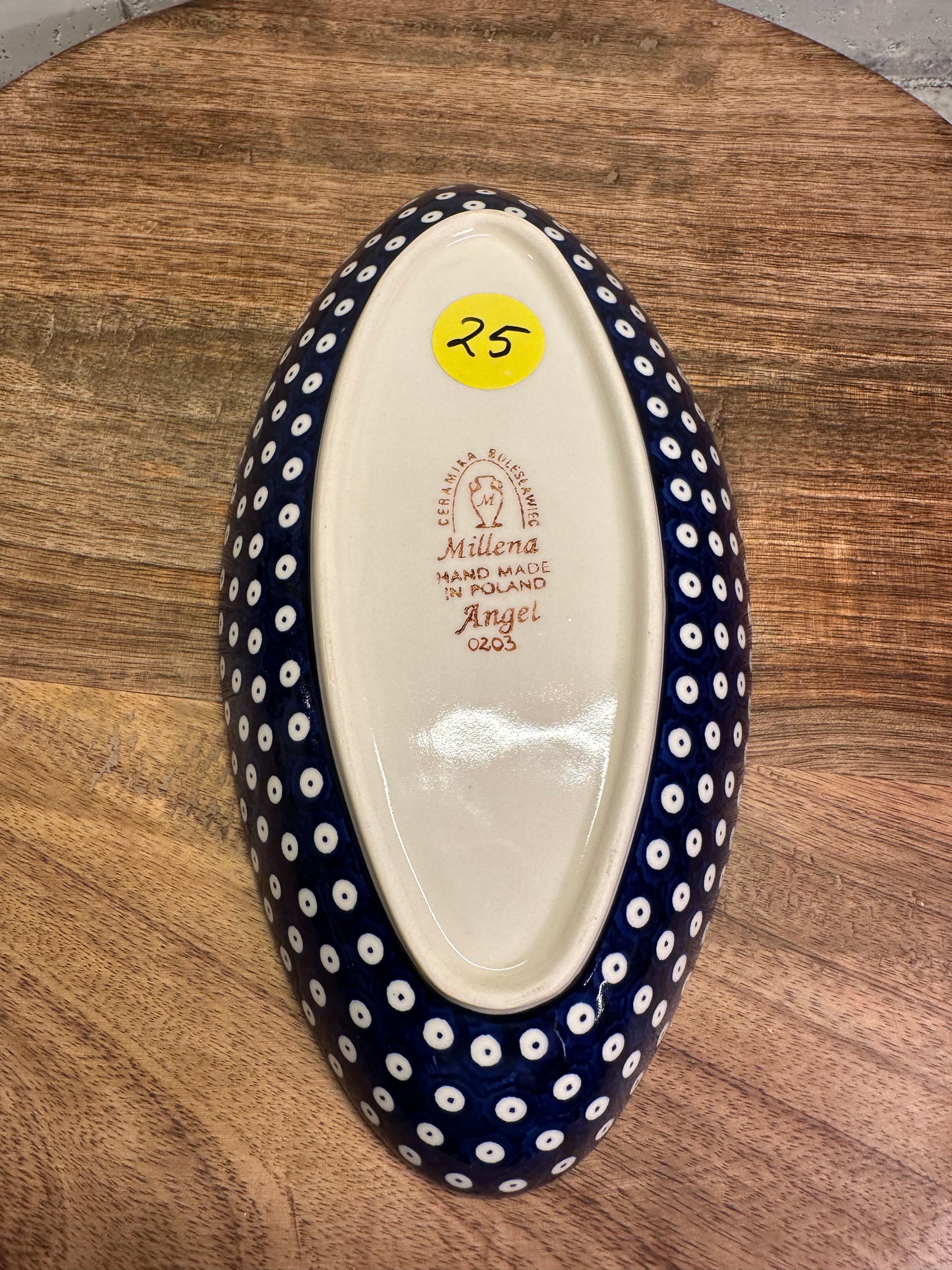 Ceramika Millena Polish Pottery, Oval Serving Bowl