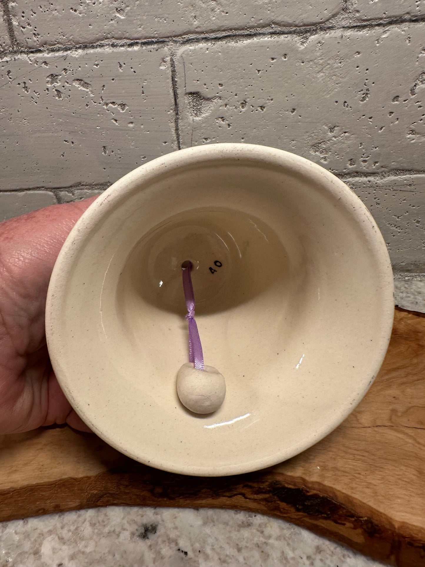 Zaklady Polish Pottery, Reindeer Pines & Snowflakes, Bell