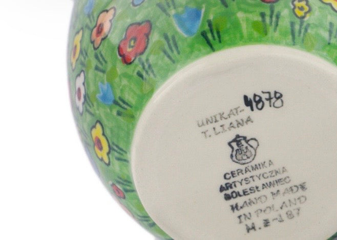 Ceramika Artystyczna, U4878, Whimsical Garden, Loop Mug/Bowl