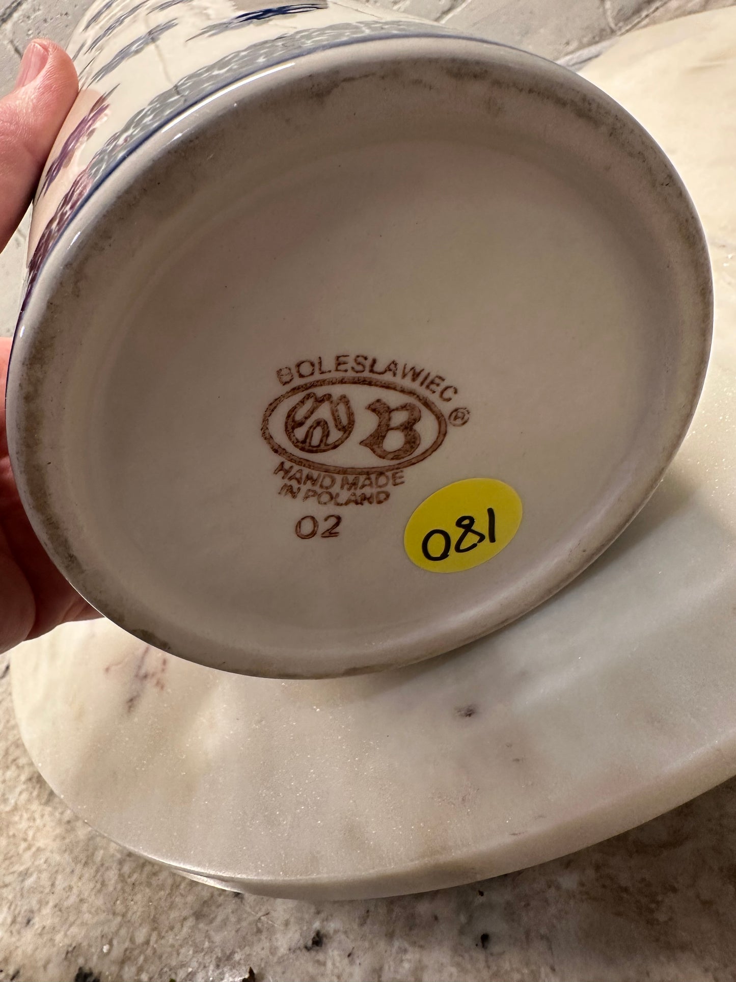Zaklady Polish Pottery, Preowned Jar/Canister/Container with Lid and Handles, 14" Tall