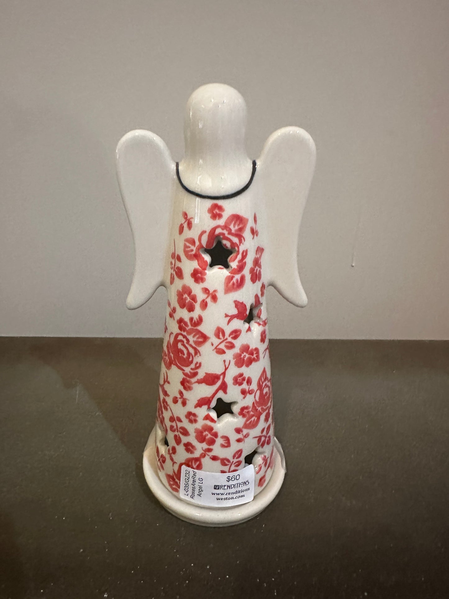 Manufaktura Roses Are Red Large Angel Luminary