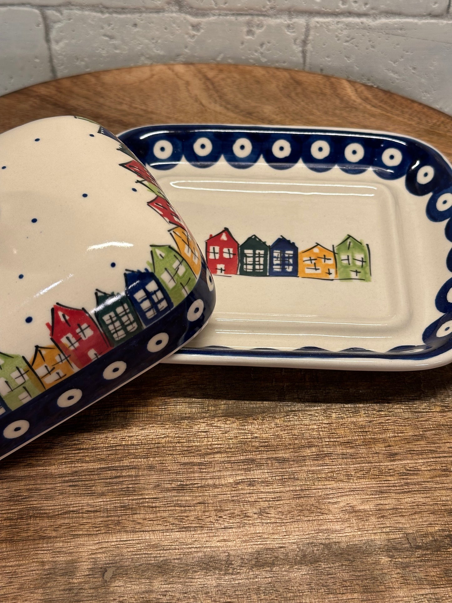 Ceramika Amfora Polish Pottery, Polish Houses, Butter/Cream Cheese Dish