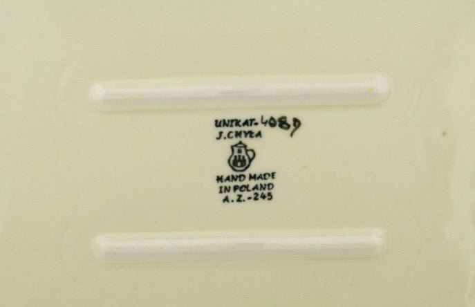 Ceramika Artystyczna, U408D, Key Lime Dreams, Rectangular Baker 14"