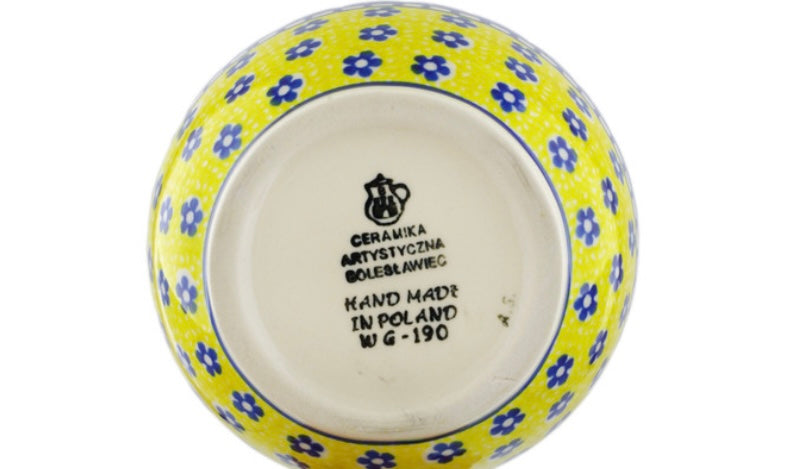 Ceramika Artystyczna Polish Pottery, Sunshine, Loop Soup Mug/Bowl