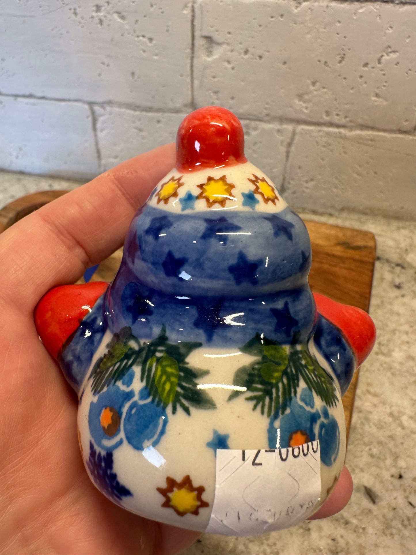 Kalich, Blue Hat, Snowman Ornament