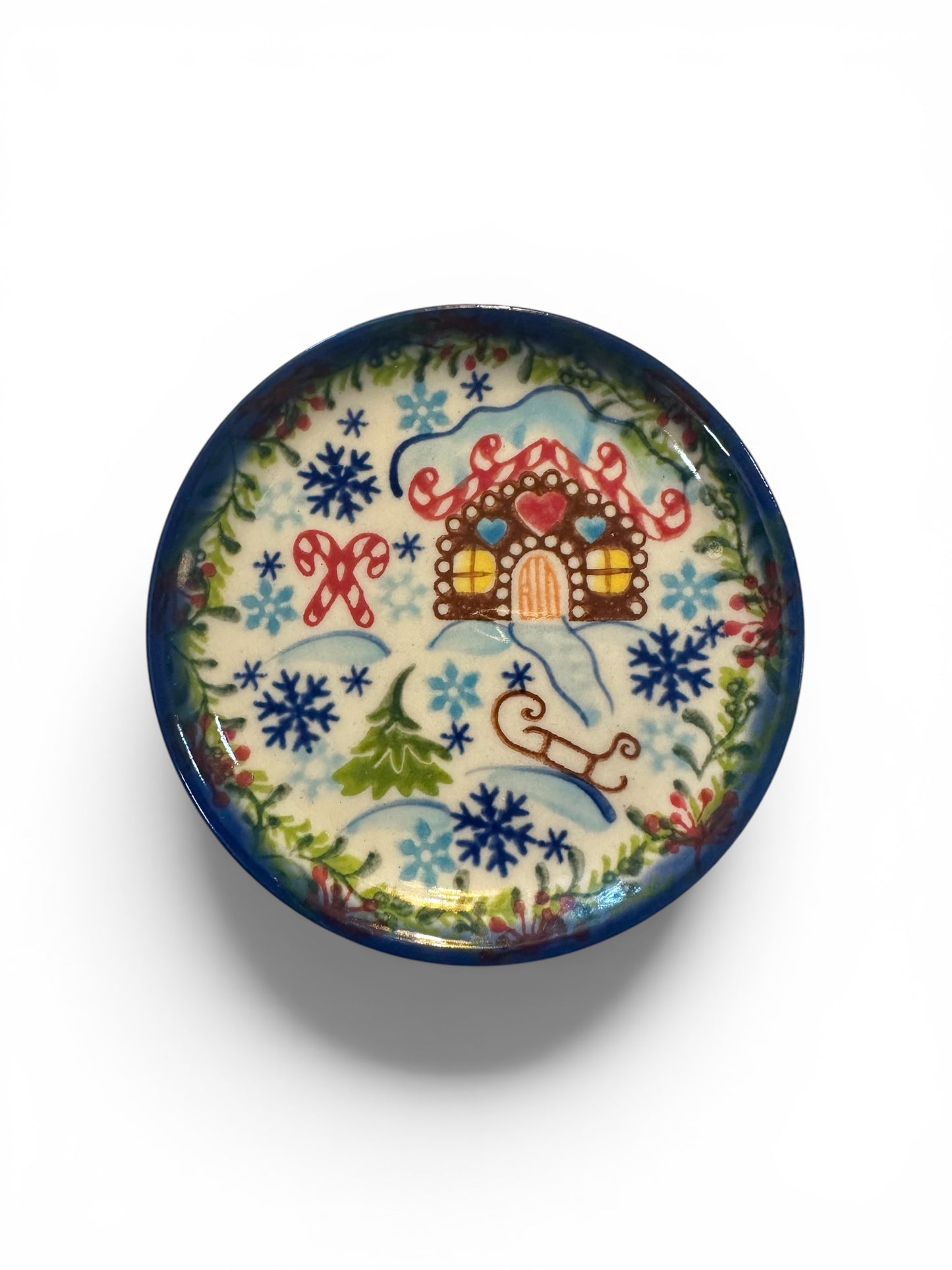 Vena, Gingerbread/Candycane Coaster/Mini Plate