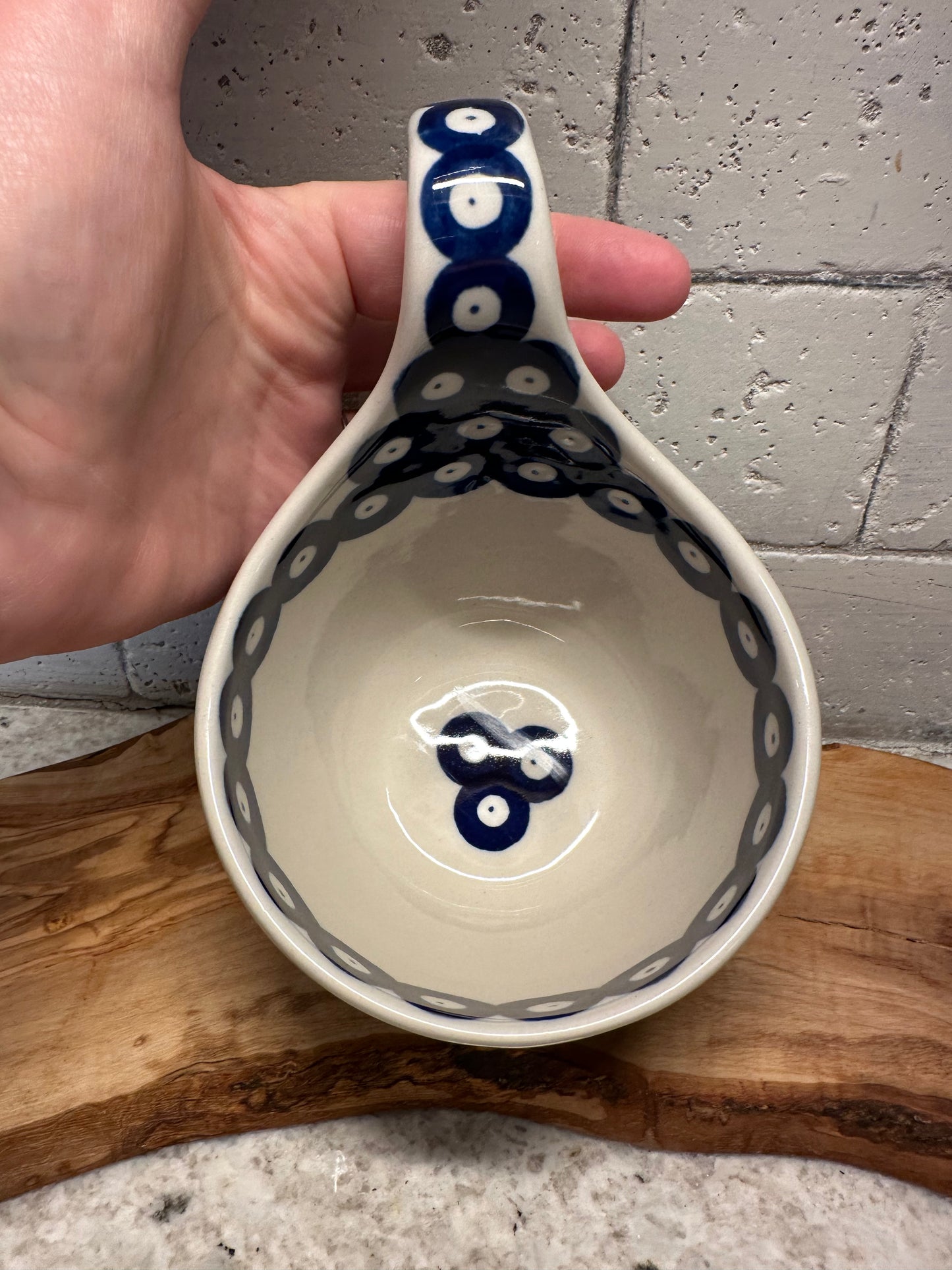 Ceramika Artystyczna Polish Pottery, Traditional Owl Eye Loop Mug