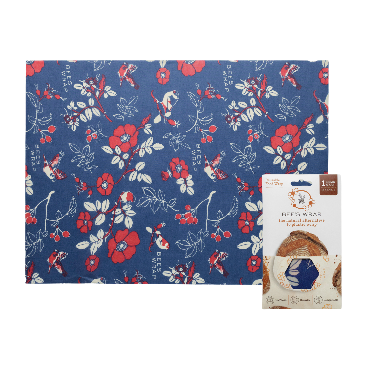 Bread Wrap - Botanical Print