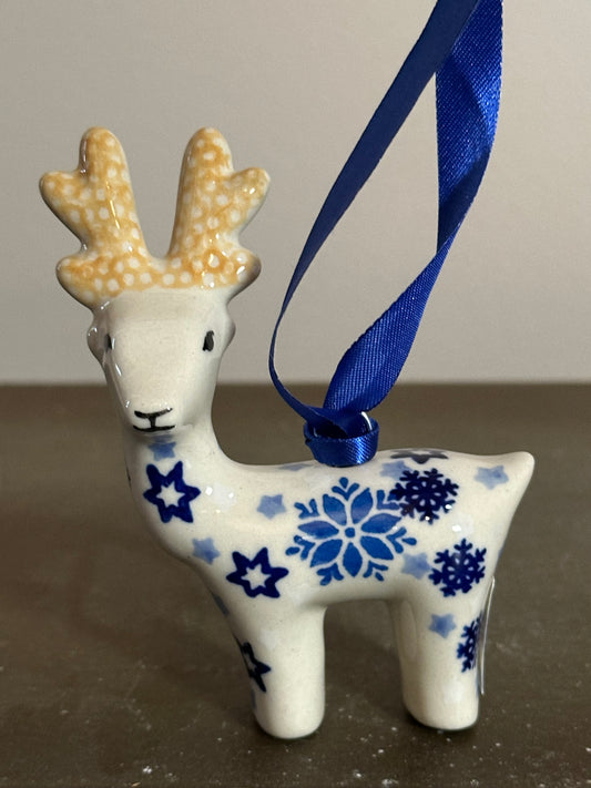 Manufaktura Snowflakes Reindeer Ornament