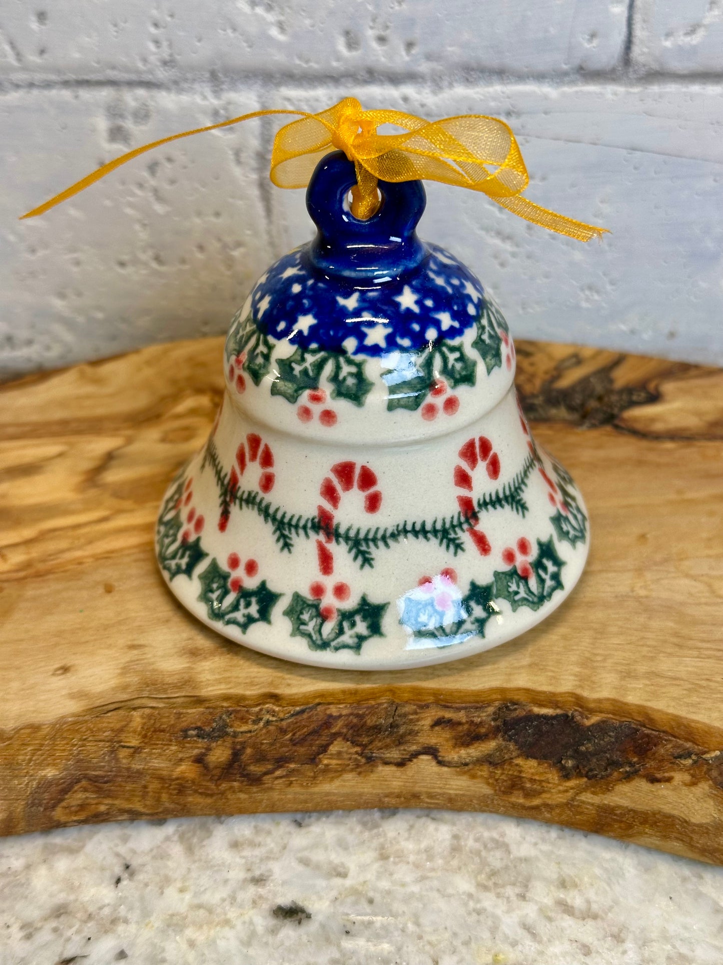 Vena, Candycane and Pine Medium Bell