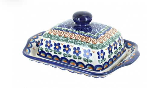 Vena, Aztec Flower Square Butter Dish