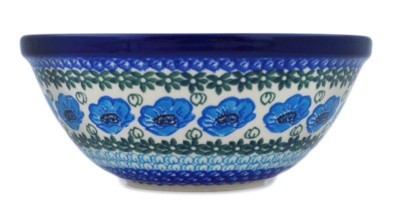 Ceramika Artystyczna Polish Pottery, Unikat Morning Poppies Bowl