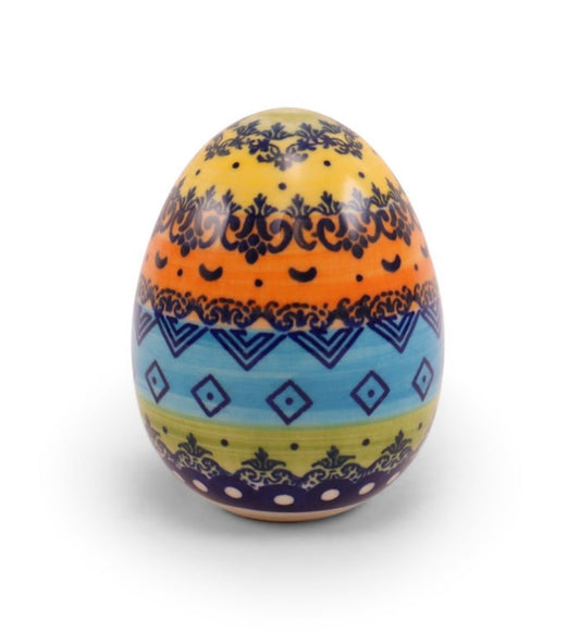 Ceramika Kaola Polish Pottery, Signature Unikat,LE A, 4" Medium Egg