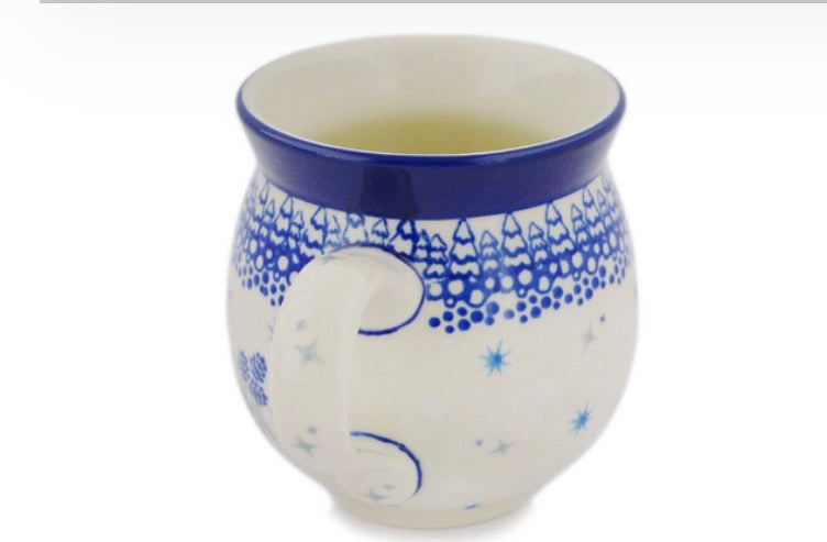 Ceramika Artystyczna, Snowcap Songbird, Medium Bubble Mug